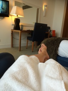 Putting my feet up