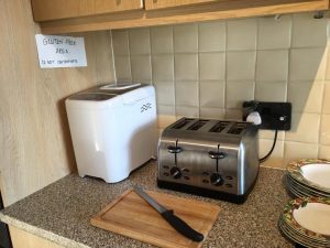 Gluten Free area in Kitchen