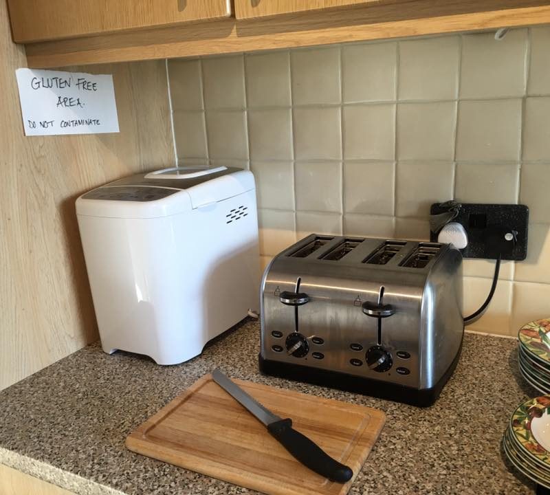 Gluten Free area in Kitchen