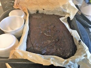Brownie out of the Aga
