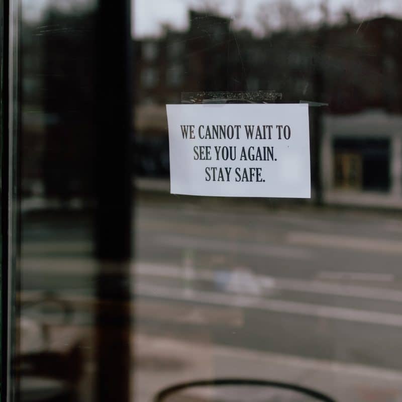 Closed sign